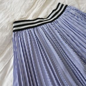 Pinstripe MIDI Skirt